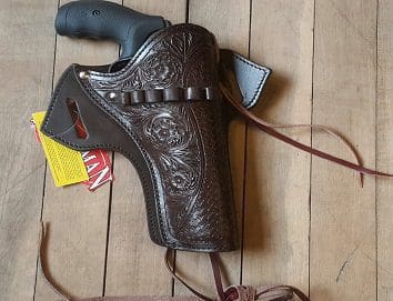 Funda cuero revolver .357/.38